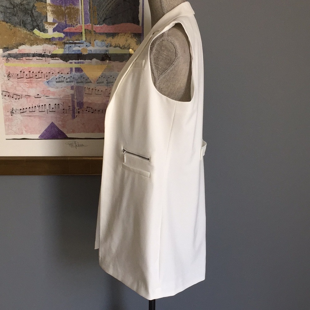 Jules & Leopold Zipper Gabardine Vest XS L - Picture 2 of 4